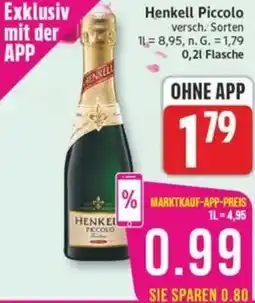 Marktkauf Henkell Piccolo Angebot
