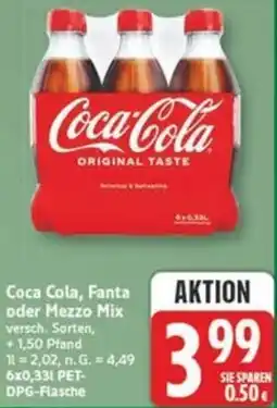 Marktkauf Coca Cola, Fanta oder Mezzo Mix Angebot