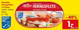 Netto Marken-Discount Hawesta Heringsfilets in Creme Angebot