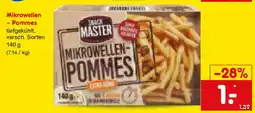 Netto Marken-Discount SNACK MASTER Mikrowellen - Pommes Angebot