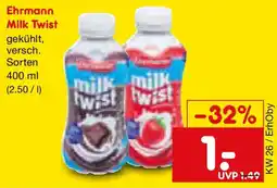 Netto Marken-Discount Ehrmann Milk Twist Angebot