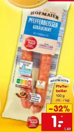 Netto Marken-Discount HOFMAIER Pfefferbeißer Angebot
