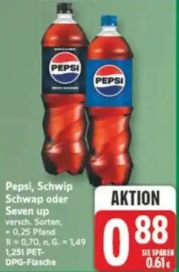 Marktkauf Pepsi, Schwip Schwap oder Seven up Angebot