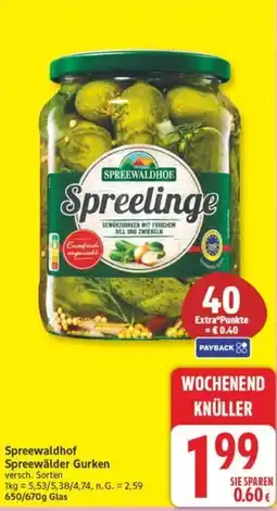 Marktkauf Spreewaldhof Spreewälder Gurken Angebot