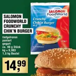 Handelshof SALOMON FOODWORLD CRUNCHY CHIK'N BURGER Angebot