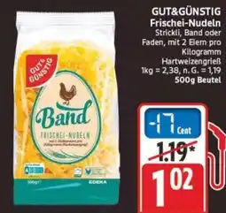 Marktkauf GUT&GÜNSTIG Frischei-Nudeln Angebot