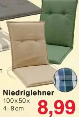 Wiglo Wunderland Garten- Auflagen Niedriglehner 100x50x 4-8 cm Angebot