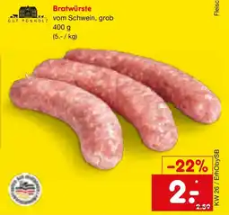 Netto Marken-Discount GUT PONHOLZ Bratwürste Angebot