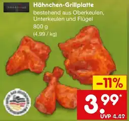 Netto Marken-Discount Hähnchen-Grillplatte Angebot