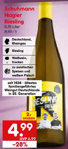 Netto Marken-Discount Schuhmann Nagler Riesling Angebot