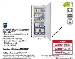 METRO Gefrierschrank weiß GFRA600S Angebot