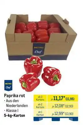 METRO Paprika rot Angebot