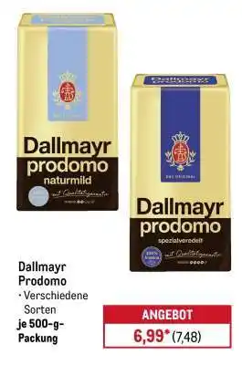 METRO Dallmayr Prodomo Angebot
