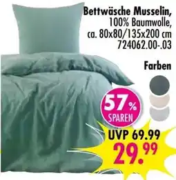 Möbel Boss Bettwäsche Musselin Angebot