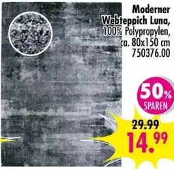 Möbel Boss Moderner Webteppich Luna Angebot