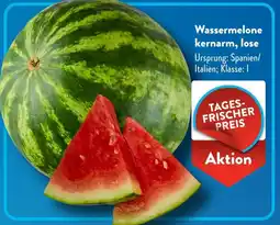 Aldi Süd Wassermelone kernarm, lose Angebot