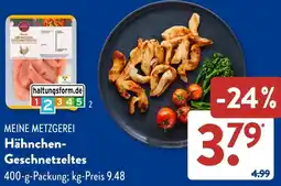 Aldi Süd MEINE METZGEREI Hähnchen Geschnetzeltes Angebot