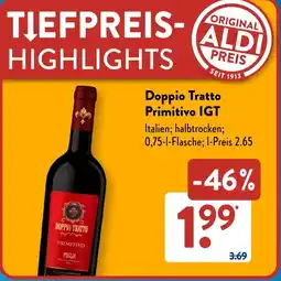 Aldi Süd Doppio Tratto Primitivo IGT Angebot