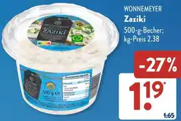 Aldi Süd WONNEMEYER Zaziki Angebot