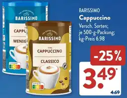 Aldi Süd BARISSIMO Cappuccino Angebot