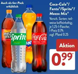 Aldi Süd Coca-Cola/ Fanta/Sprite/ Mezzo Mix Angebot