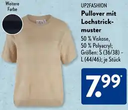 Aldi Süd UP2FASHION Pullover mit Lochstrickmuster Angebot
