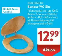 Aldi Süd HOME CREATION Bambus-WC-Sitz Angebot