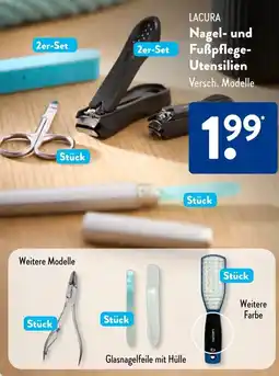 Aldi Süd LACURA Nagel- und Fußpflege Utensilien Angebot