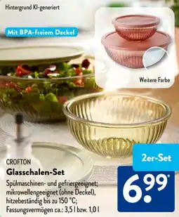 Aldi Süd CROFTON Glasschalen-Set Angebot