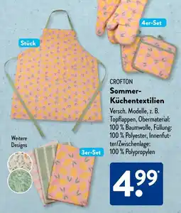 Aldi Süd CROFTON Sommer Küchentextilien Angebot