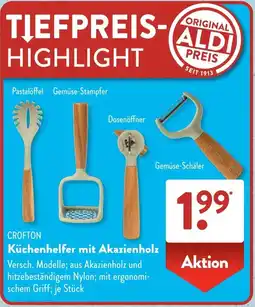 Aldi Süd CROFTON Küchenhelfer mit Akazienholz Angebot