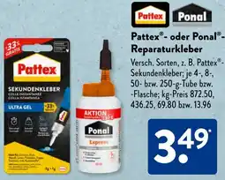 Aldi Süd Pattex oder Ponal Reparaturkleber Angebot