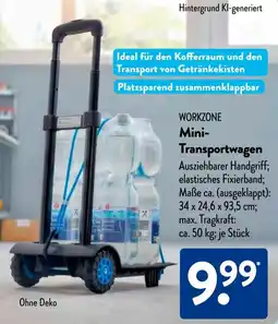Aldi Süd WORKZONE Mini Transportwagen Angebot