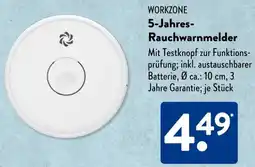 Aldi Süd WORKZONE 5-Jahres Rauchwarnmelder Angebot