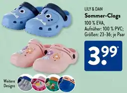 Aldi Süd LILY & DAN Sommer-Clogs Angebot