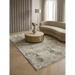 Netto Marken-Discount Teppich SARNTAL, abstrakt, aus Polyester, Gold, 160 x 230 cm Angebot
