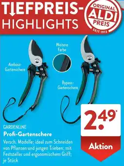 Aldi Süd GARDENLINE Profi-Gartenschere Angebot
