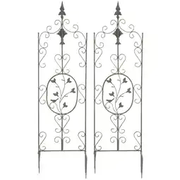 Netto Marken-Discount CLP 2er Set Pflanzen-Rankgitter Burgus Aus Eisen I Rankhilfe Für Kletterpflanzen Im Landhausstil Angebot