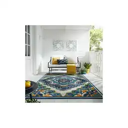 Netto Marken-Discount Outdoor-Teppich waschbar Blau 200 x 290 cm - MARDEN Kadima Design Angebot