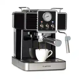 Netto Marken-Discount Gusto Classico Espressomaker 1350 Watt 20 Bar Druck 1,5 Liter Schwarz Angebot