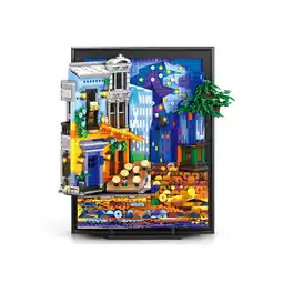 Netto Marken-Discount Reobrix 66702 Sternennacht Café Wandbild 2678 Teile ab 14 Angebot