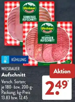 Aldi Süd WIESBAUER Aufschnitt Angebot