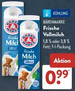 Aldi Süd BÄRENMARKE Frische Vollmilch Angebot