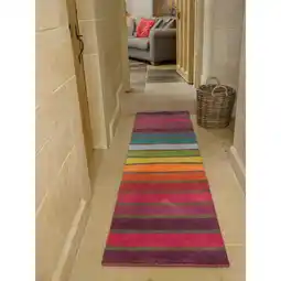 Netto Marken-Discount Läufer Wolle Bunt 60 x 300 cm - DERWENT Kadima Design Angebot