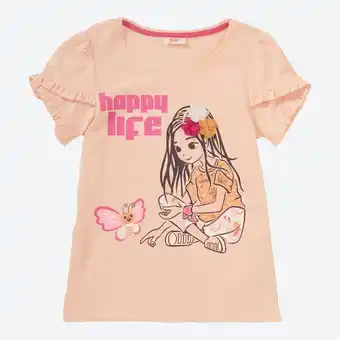 NKD Kinder-Mädchen-T-Shirt mit Rüschenärmeln Angebot