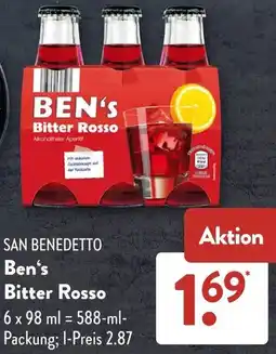 Aldi Süd SAN BENEDETTO Ben's Bitter Rosso Angebot