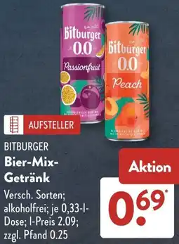 Aldi Süd BITBURGER Bier-Mix Getränk Angebot