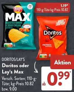 Aldi Süd Doritos oder Lay's Max Angebot