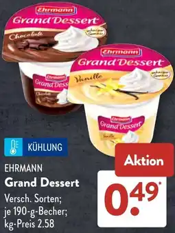 Aldi Süd EHRMANN Grand Dessert Angebot