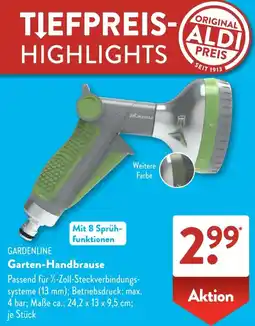 Aldi Süd GARDENLINE Garten-Handbrause Angebot